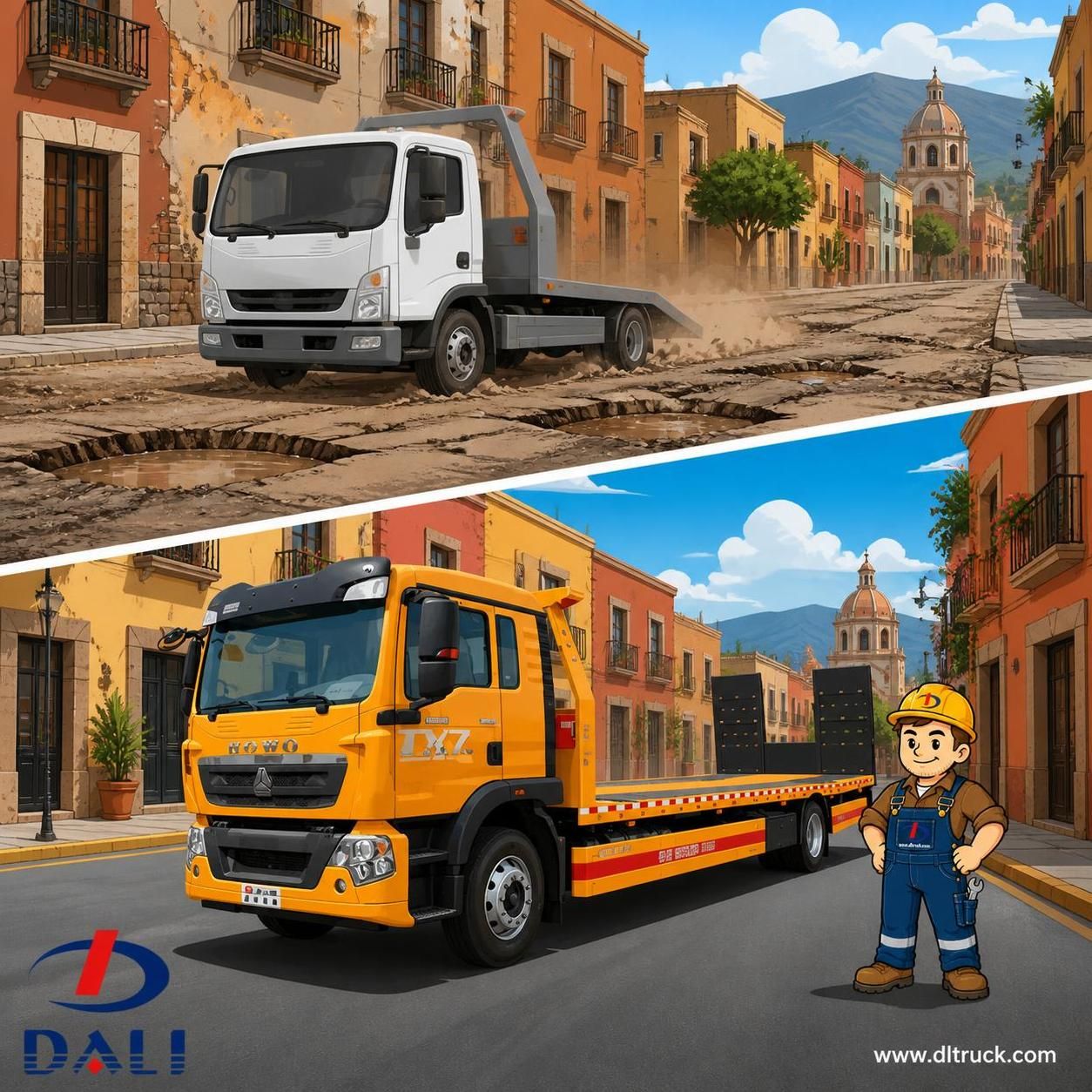 China HOWO TX7 10-Ton Flatbed Towing Truck - Good Price | CHENGLI - pain point 1 ad image