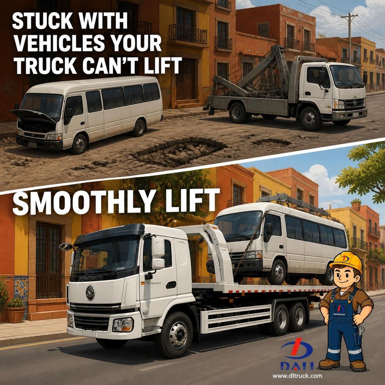 10-Ton Flatbed Wrecker Truck | CHENGLI Factory Direct - pain point 1 ad image