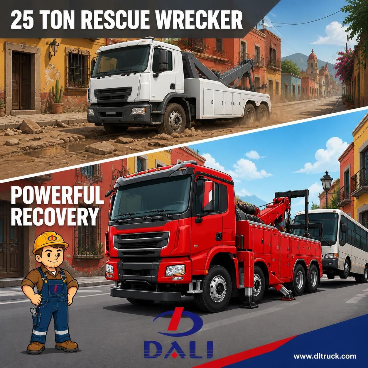 25 Ton Rescue Wrecker Tow Truck | Factory Good Price Chengli - pain point 1 ad image