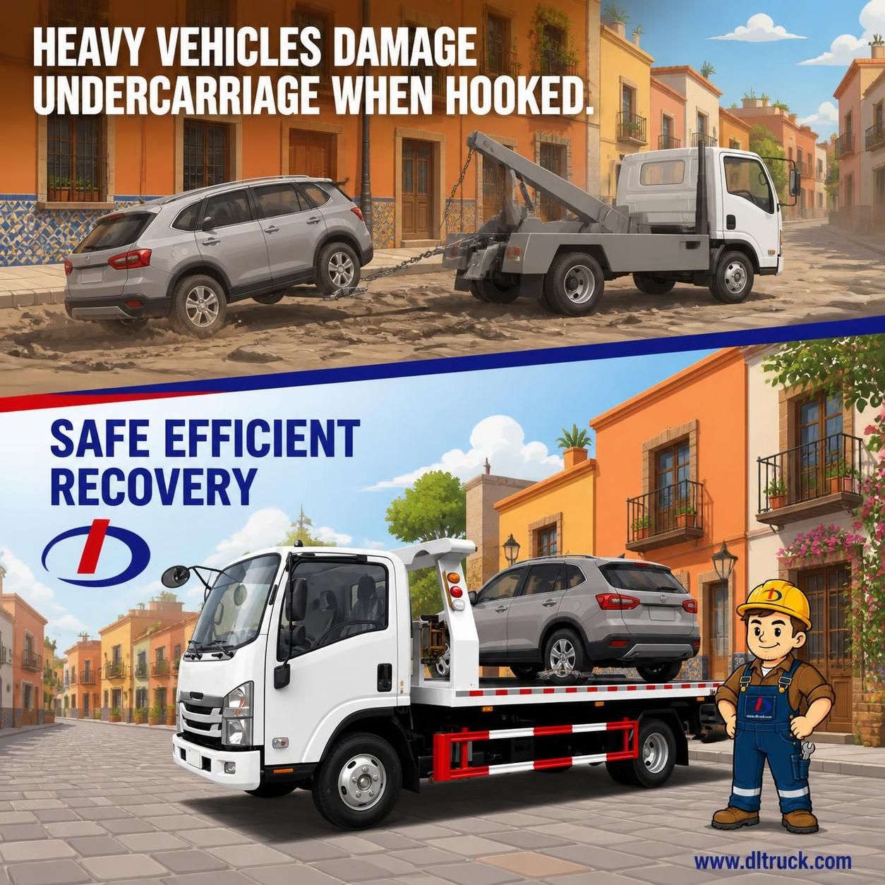Factory Good Price Chengli Dominica ISUZU 4Ton Flatbed Tow Truck - pain point 1 ad image