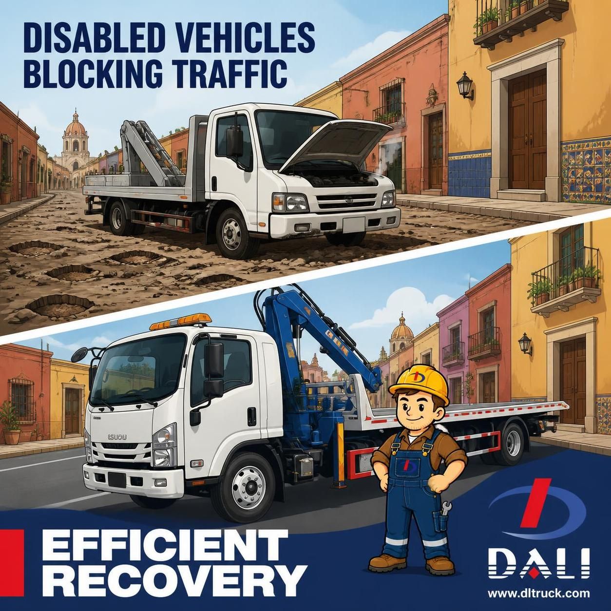 Factory Good Price Chengli ISUZU 6.3Ton Recovery Truck With Crane - pain point 1 ad image