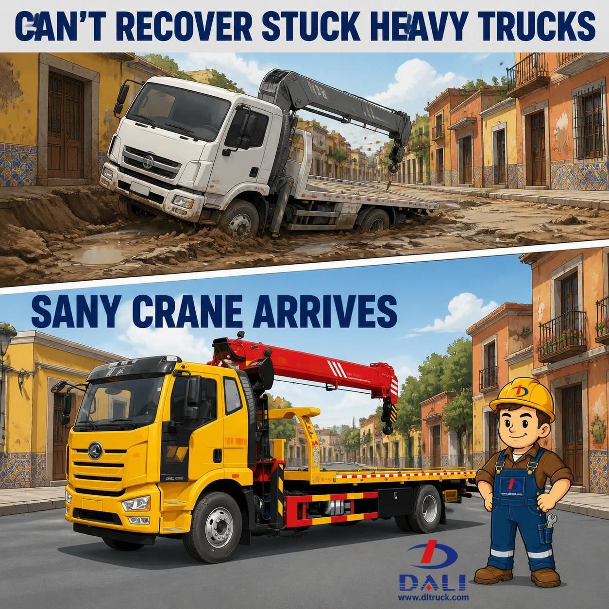 China FAW J6L 10T Tow Truck With SANY Crane - Factory Good Price Chengli - pain point 1 ad image