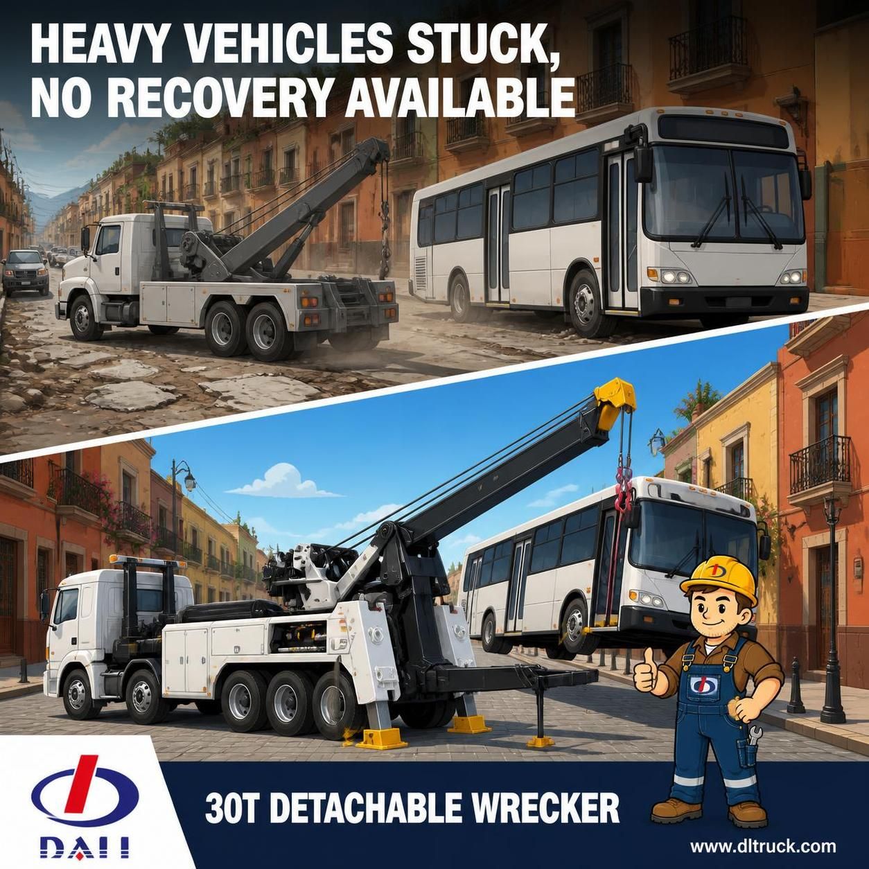 30T Detachable Wrecker Tow Unit — Factory Good Price Chengli - pain point 1 ad image