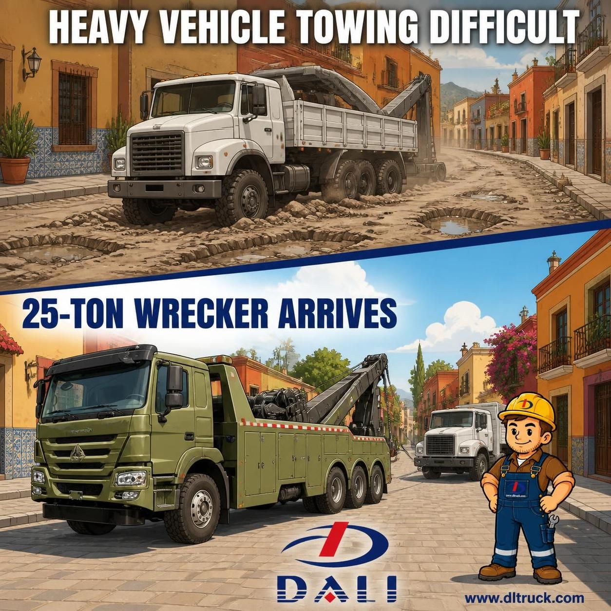 25 Tons Towing Military Wrecker Truck | Chengli Factory Direct - pain point 1 ad image