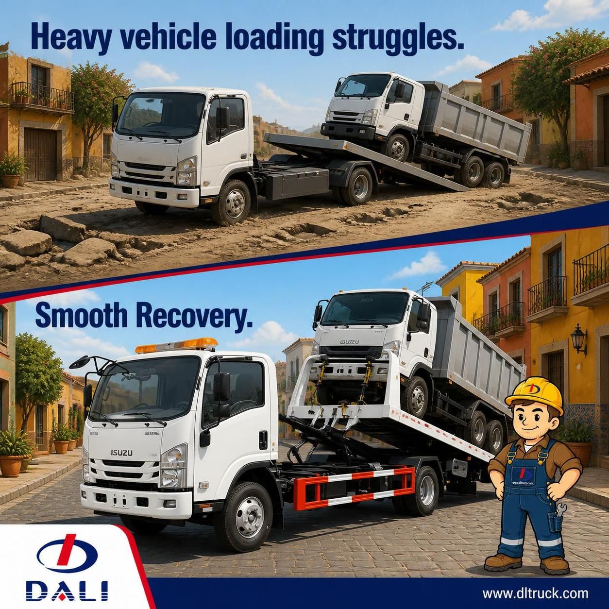 ISUZU 4Tons Flatbed Recovery Tow Truck for Mexico - Factory Good Price Chengli - pain point 1 ad image
