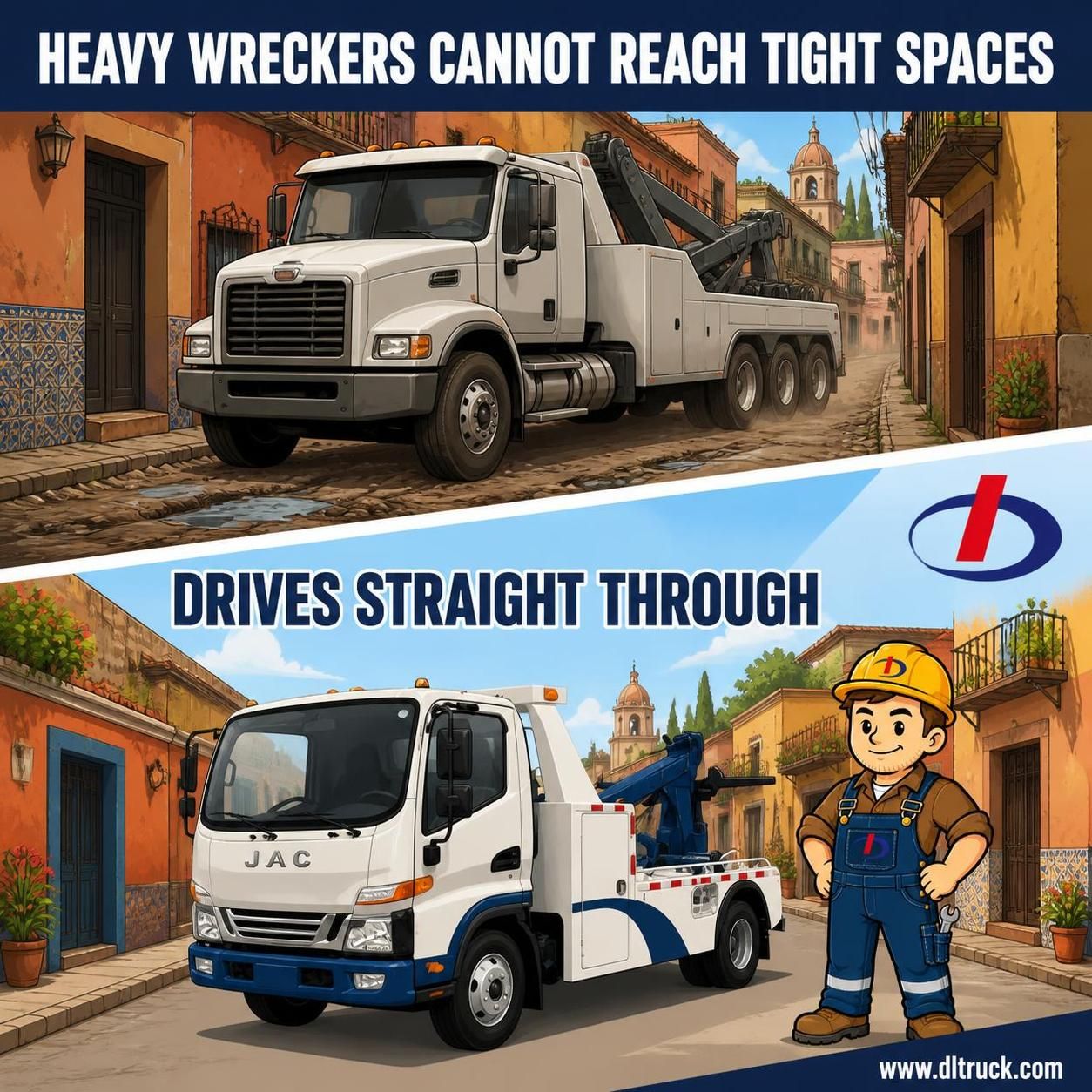 JAC 2 Tons Wrecker Truck for Garage Rescue - Chengli Direct Factory Price - pain point 1 ad image