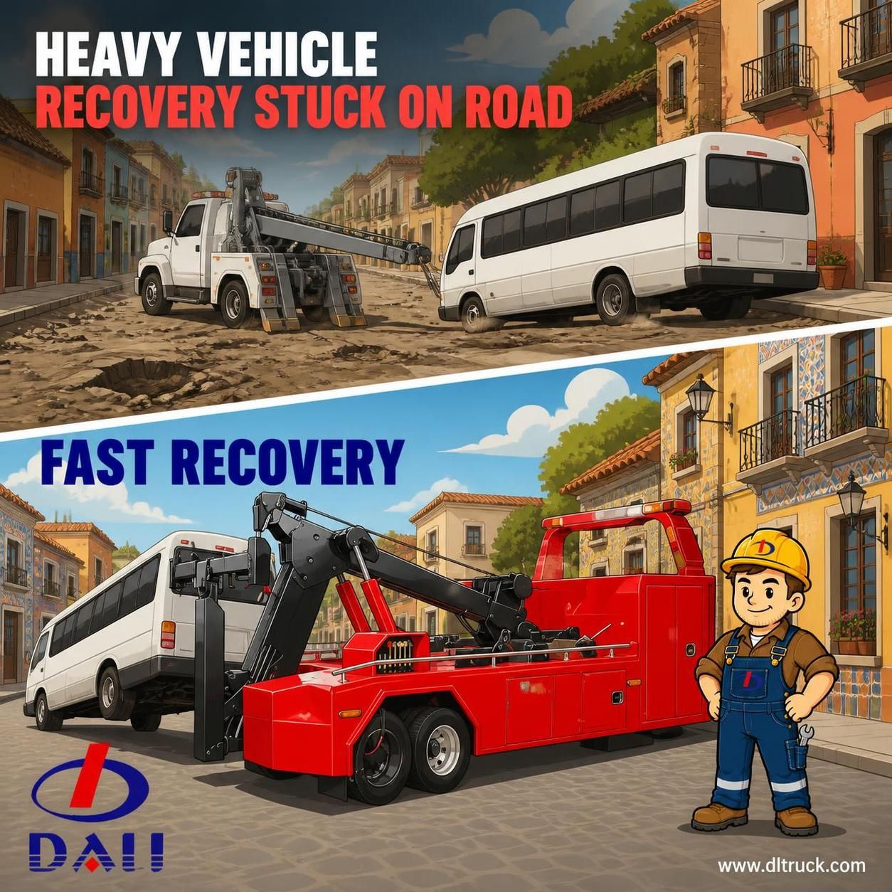 OEM 6 Ton Wrecker Recovery Truck Body Kit - Factory Direct Price Chengli - pain point 1 ad image