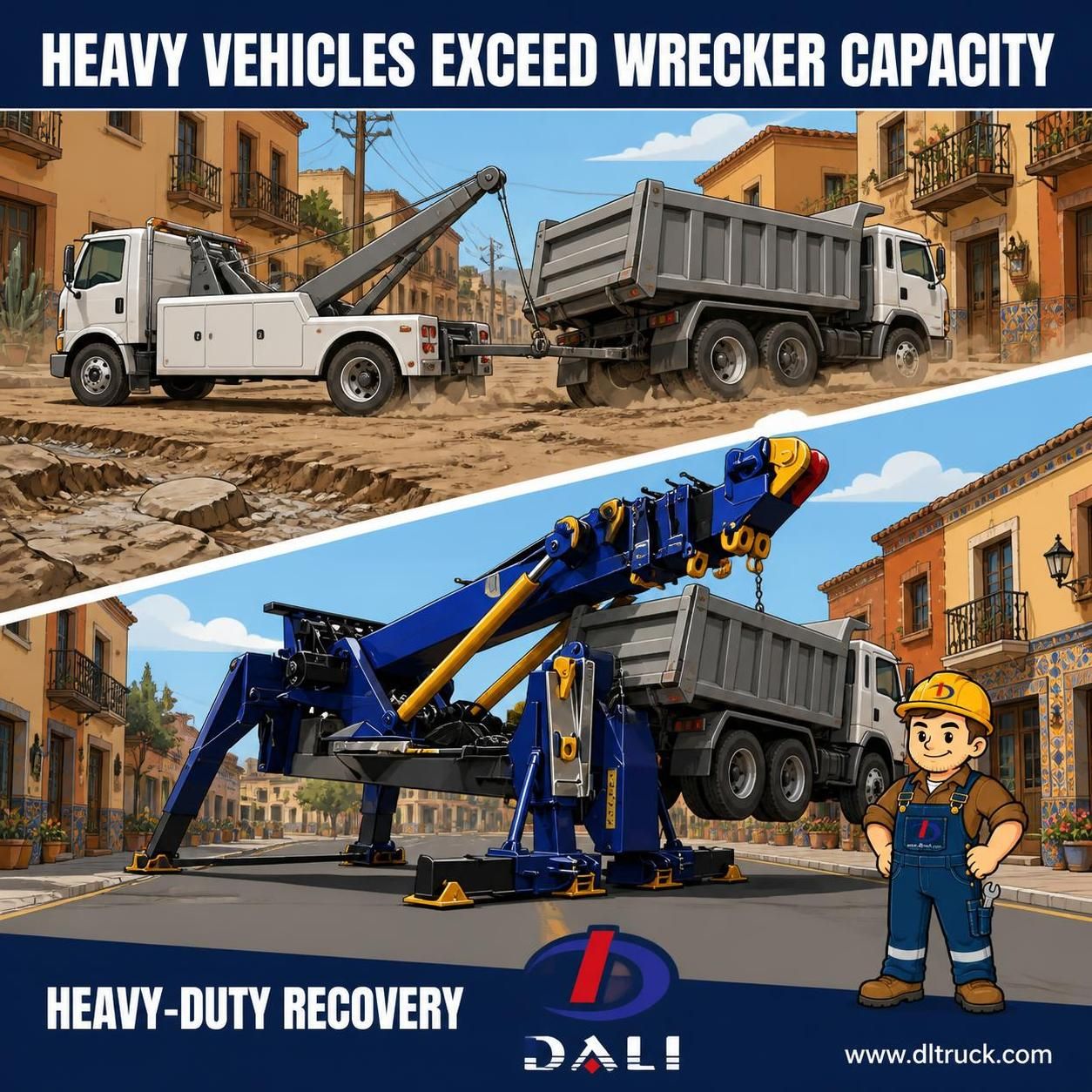 China OEM 60 Tons Rotator Wrecker Tow Truck Body - Good Price - Chengli - pain point 1 ad image