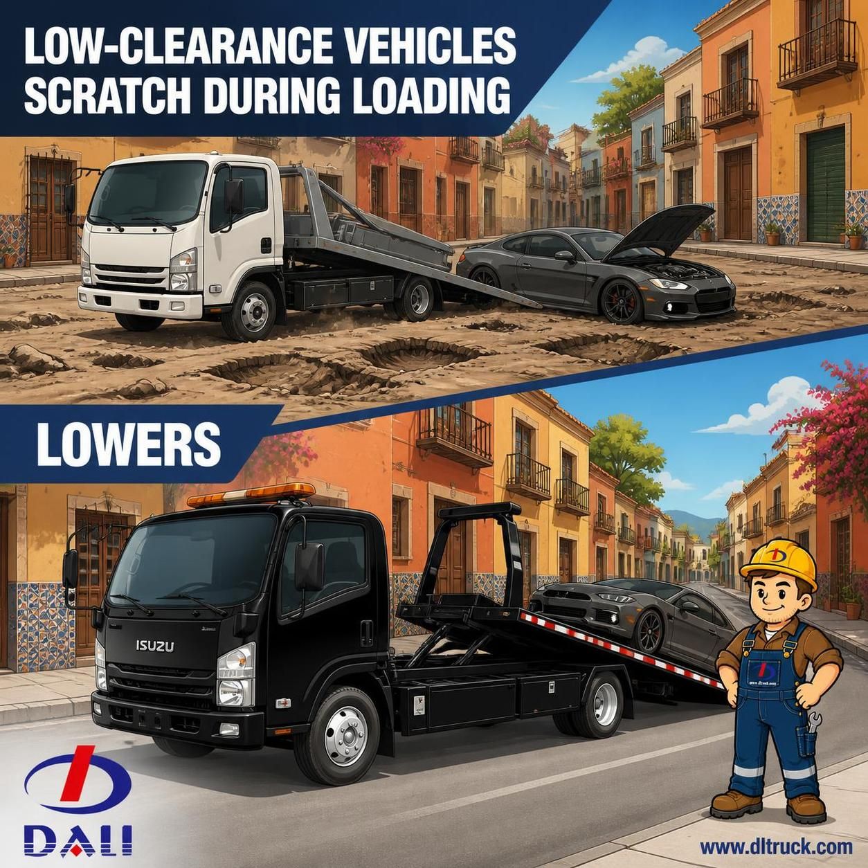 China ISUZU Zero Degree Full Landing Road Wrecker 4Tons - Good Price - pain point 1 ad image