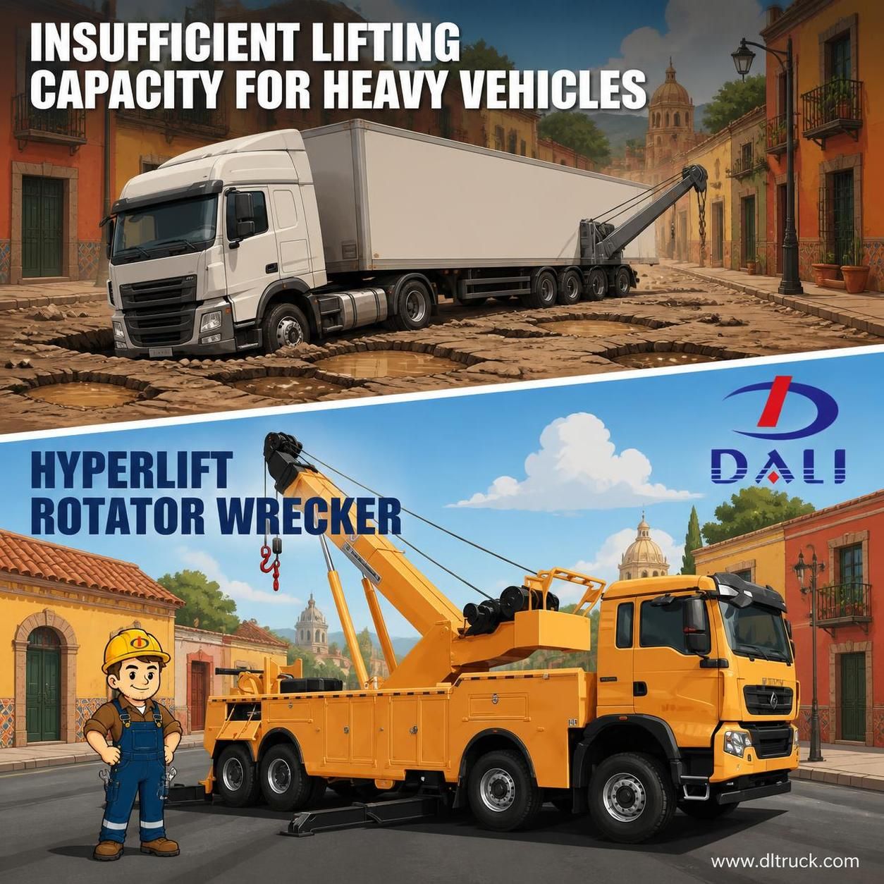 Factory Good Price Chengli HOWO 8x4 430HP 50Tons Hyperlift Rotator Wrecker Towing Truck - pain point 1 ad image