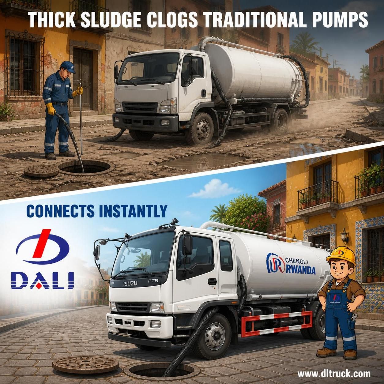Vacuum Sewage Suction Truck - Factory Good Price Chengli - pain point 1 ad image