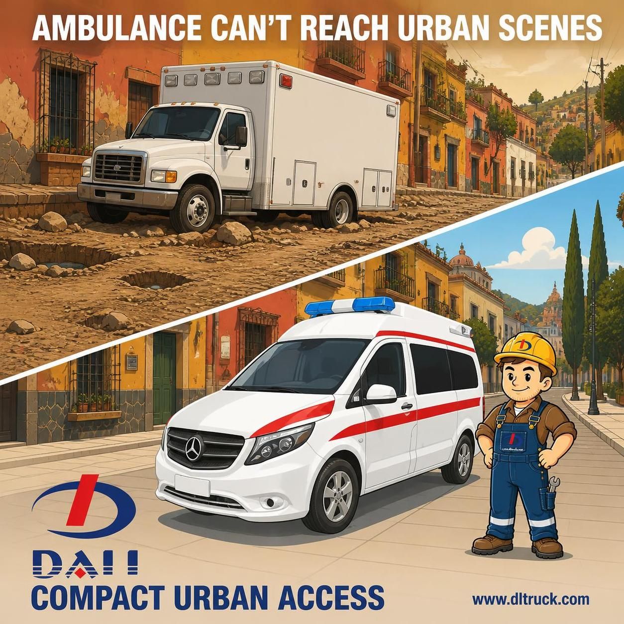 China Gasoline Engine Mercedes Benz Ambulance - Chengli Factory Good Price - pain point 1 ad image