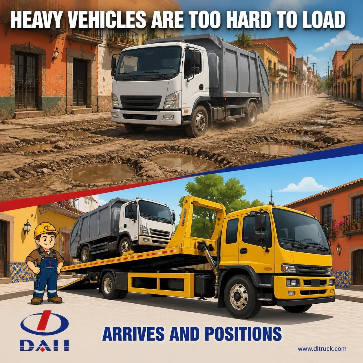 China ISUZU FTR 8 Tons Tilt Tray Wrecker Truck With 5 Tons Crane - Chengli - pain point 1 ad image