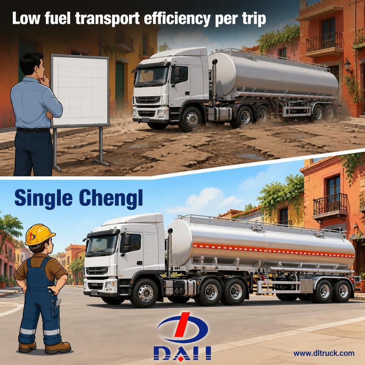 China 38CBM Oil Tank Semi Trailer - Factory Good Price CHENGLI - pain point 1 ad image