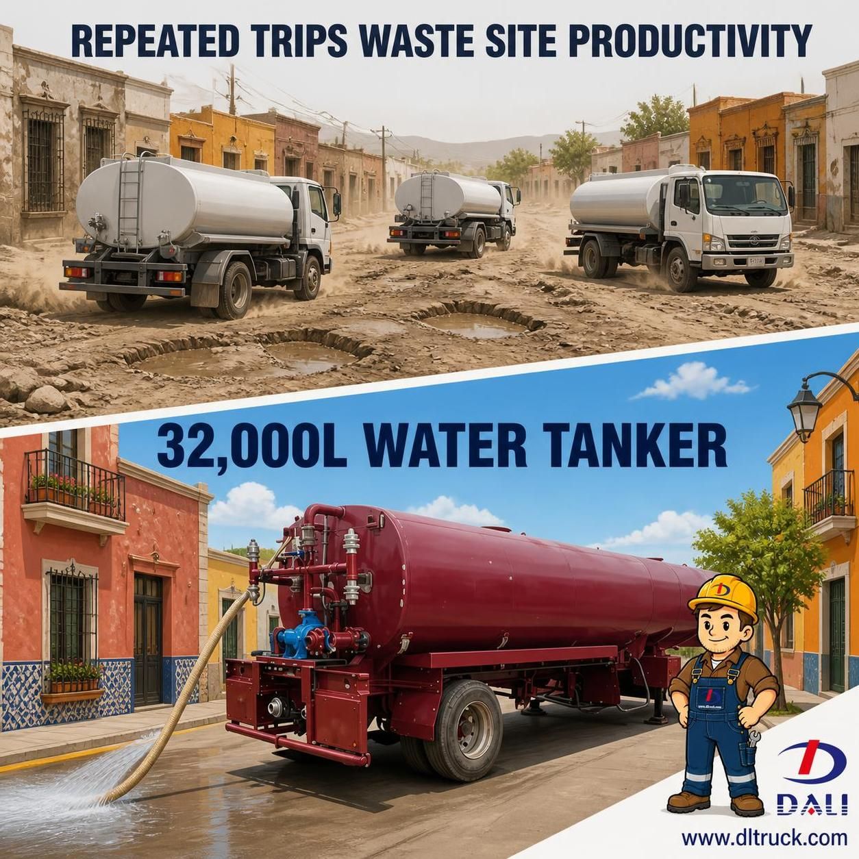 OZ ADR Aussie Friendly 32000Liters Water Tanker Semi Trailer - Chengli - pain point 1 ad image