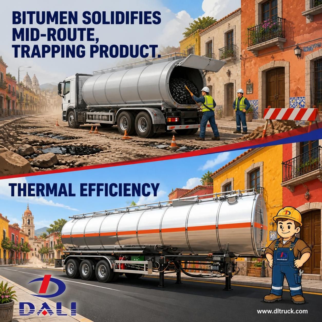 China 3 Axle 40000L 40m3 Bitumen Transport Tank Trailer | Chengli Factory - pain point 1 ad image