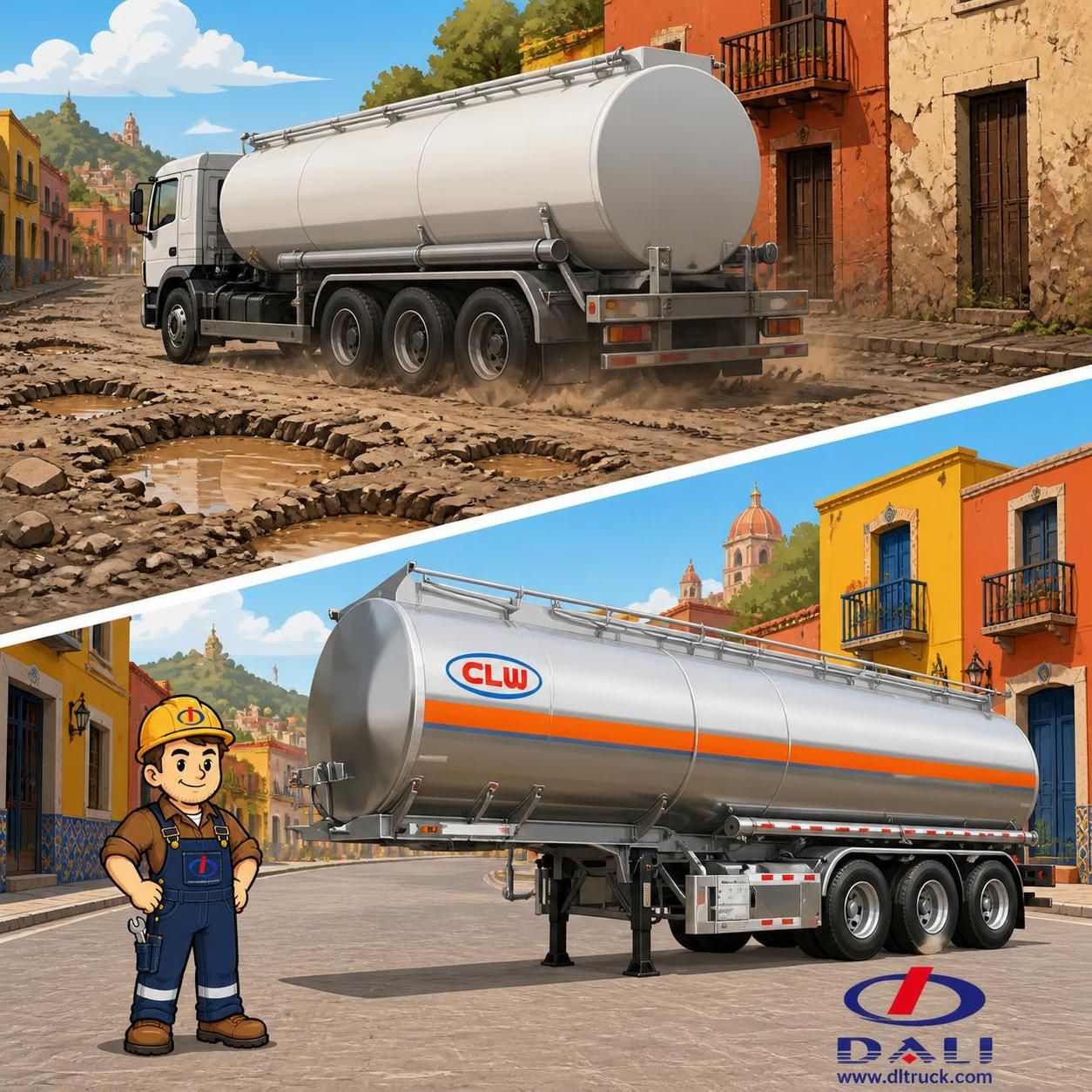 China 42000Liters Aluminum Alloy Oil Tanker Semi Trailer - Chengli Factory - pain point 1 ad image