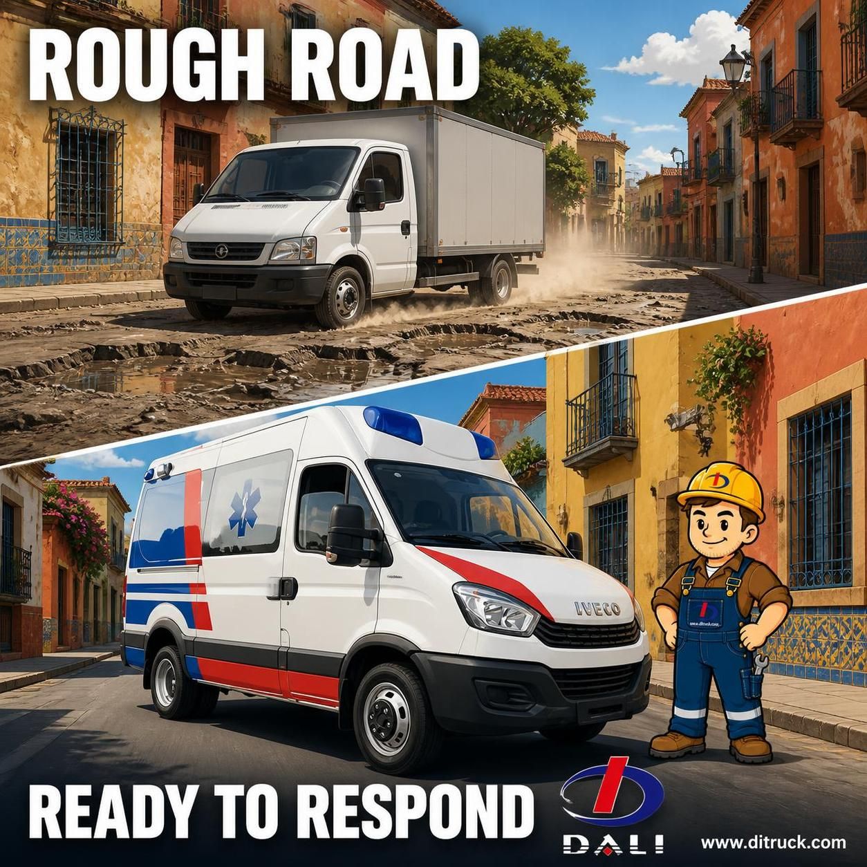 China IVECO Dual Rear Tires Ambulance - CHENGLI - pain point 1 ad image