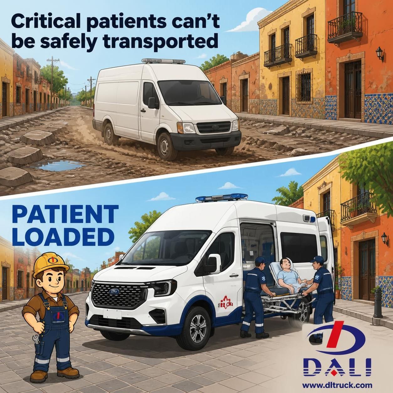 Factory Good Price Chengli Ford V363 Intensive Care Ambulance - pain point 1 ad image