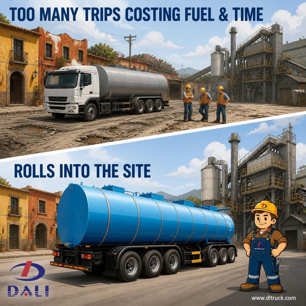 Factory Good Price Chengli 3 Axle 35000L Bitumen Tanker Semi Trailer - pain point 1 ad image