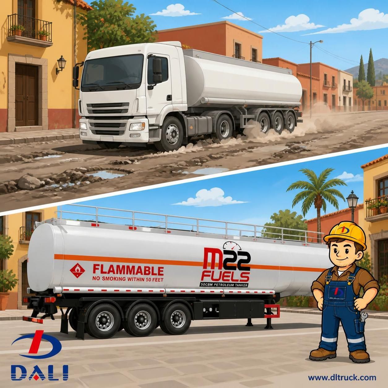 50CBM Petroleum Tanker Semi Trailer - Factory Good Price Chengli - pain point 1 ad image