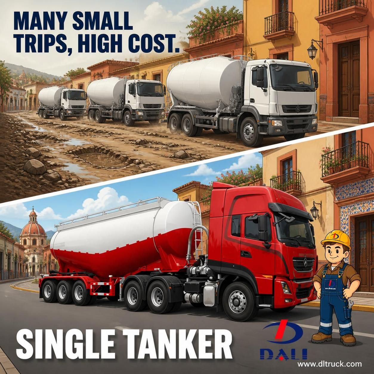 Factory Good Price Chengli 27500L Bulk Cement Tanker Semi-Trailer - pain point 1 ad image