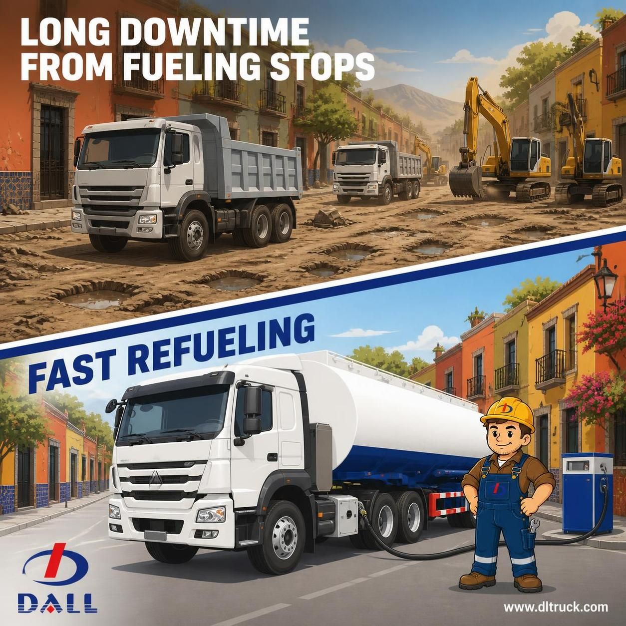 China 3 Axle 50cbm Fuel Refueling Semi Trailer Truck - Chengli - pain point 1 ad image