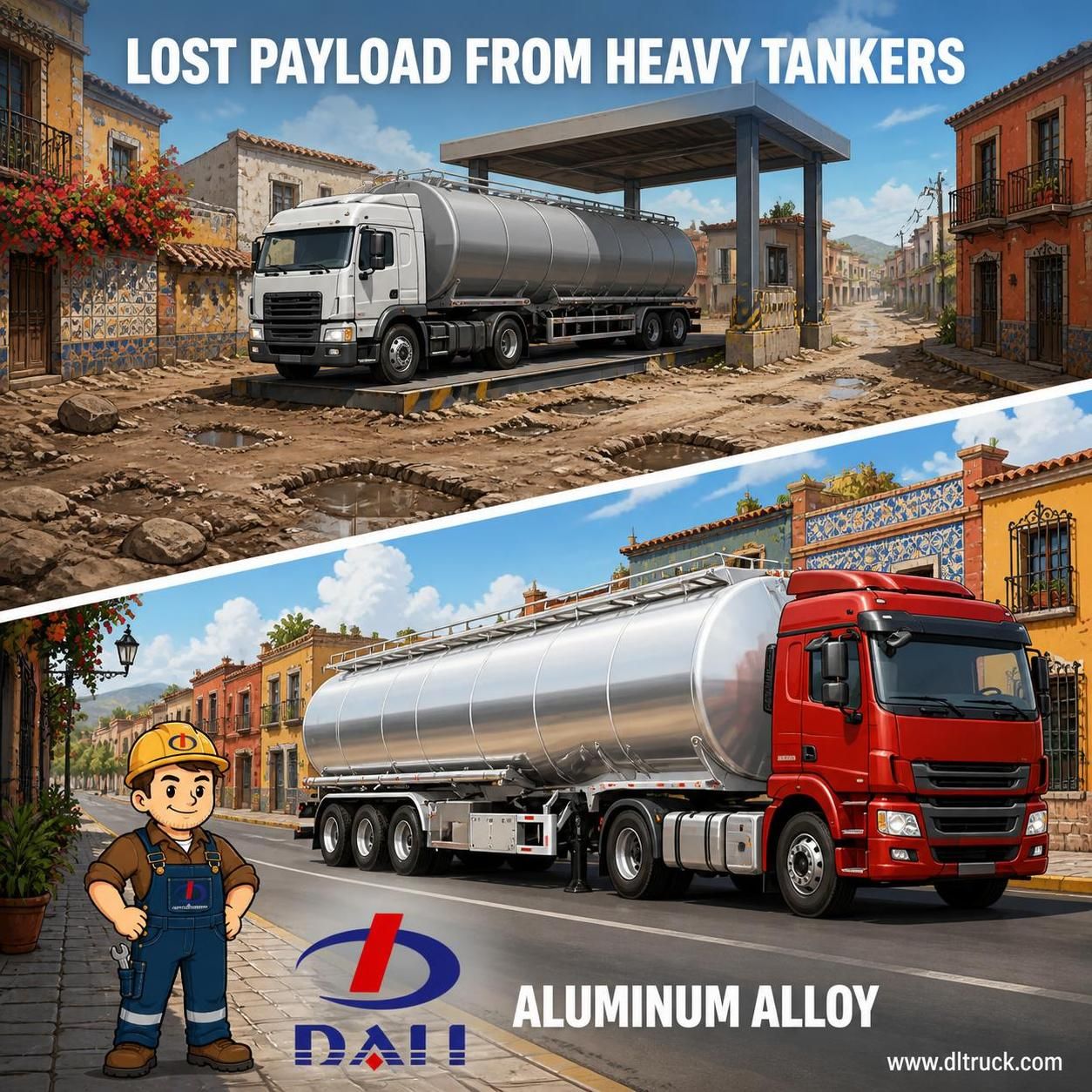 43000L Aluminum Alloy Edible Oil Tanker Trailer - Factory Direct - pain point 1 ad image