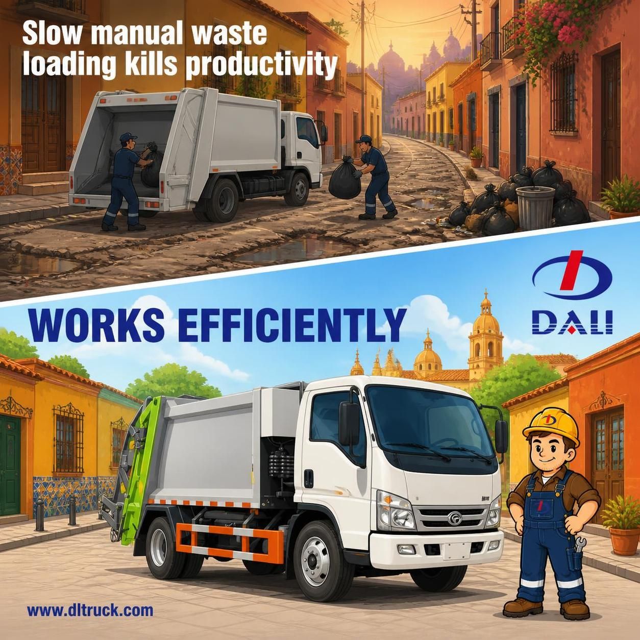 Chengli Forland 3-4 Ton Compactor Garbage Truck - Factory Good Price - pain point 1 ad image