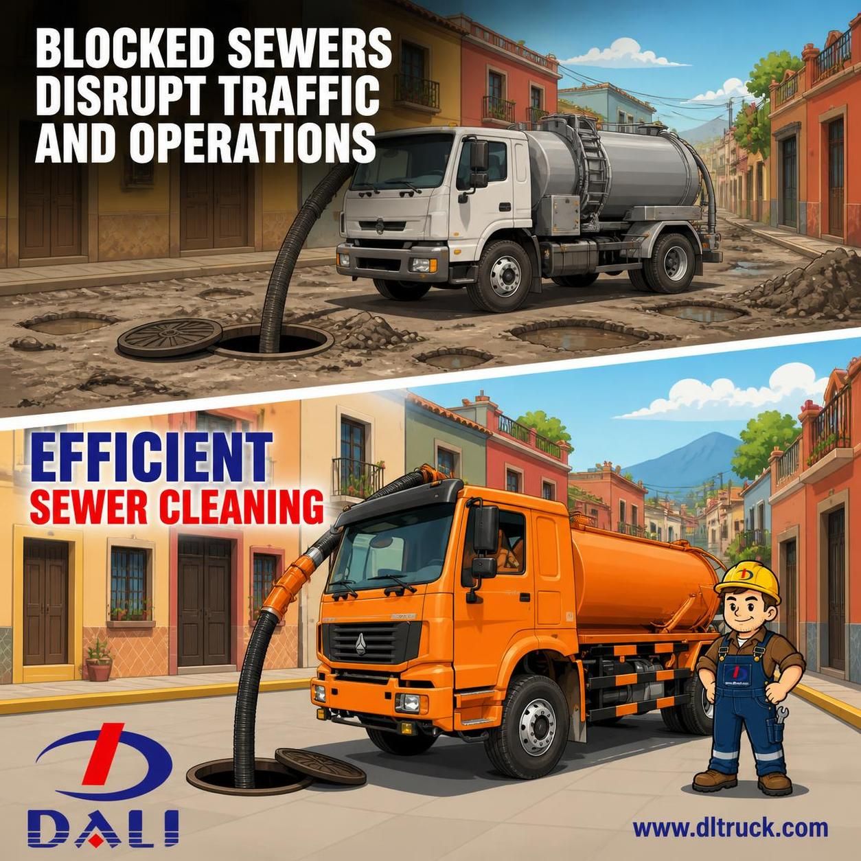 Factory Good Price Chengli Vacuum Sewer Cleaning Truck - pain point 1 ad image