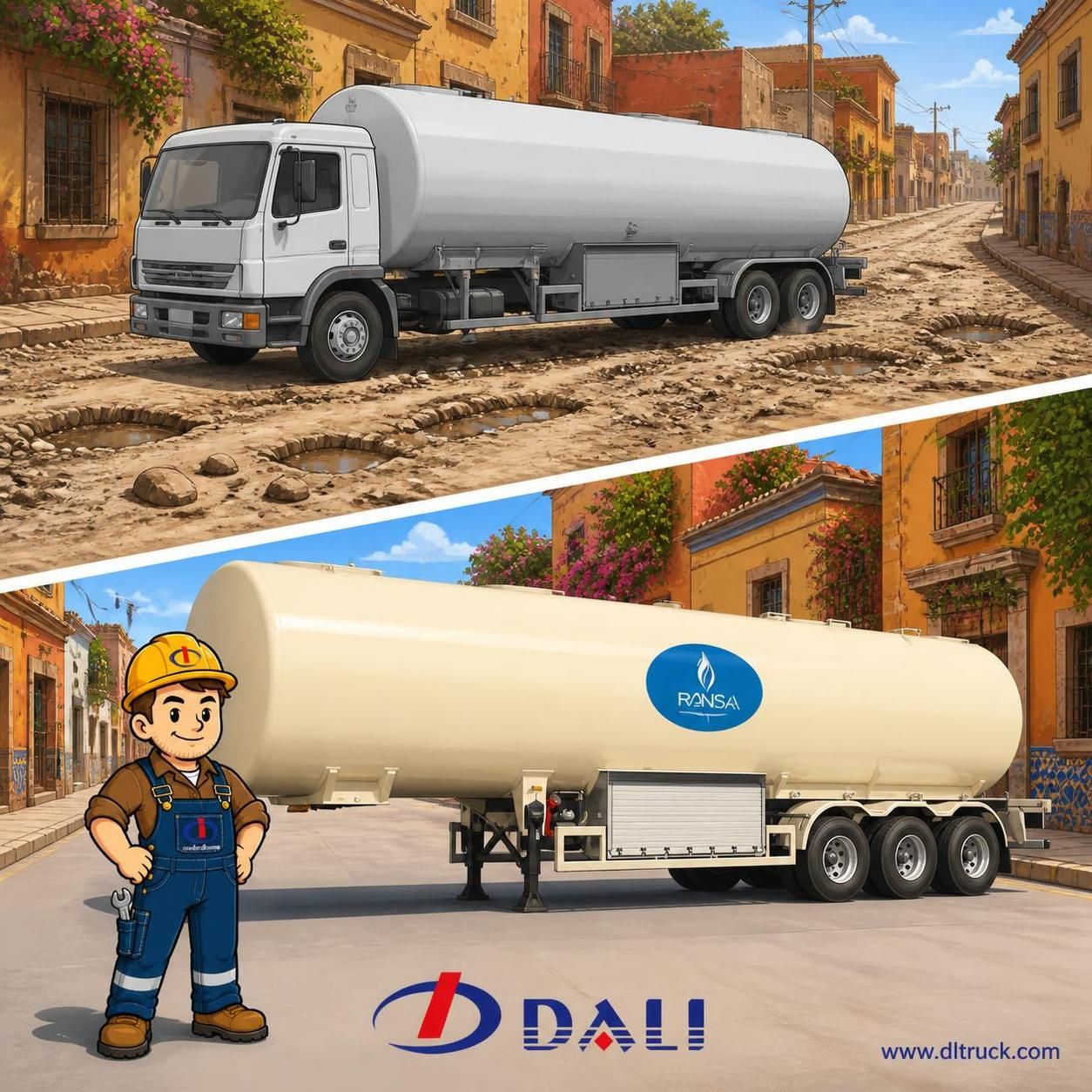China Zimbabwe 60m³ LPG Road Tanker Trailer - Chengli Factory Direct - pain point 1 ad image