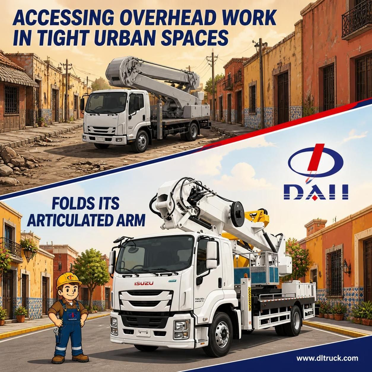 Factory Good Price CHENGLI 34m Knuckle Boom Bucket Truck - ISUZU Chassis - pain point 1 ad image