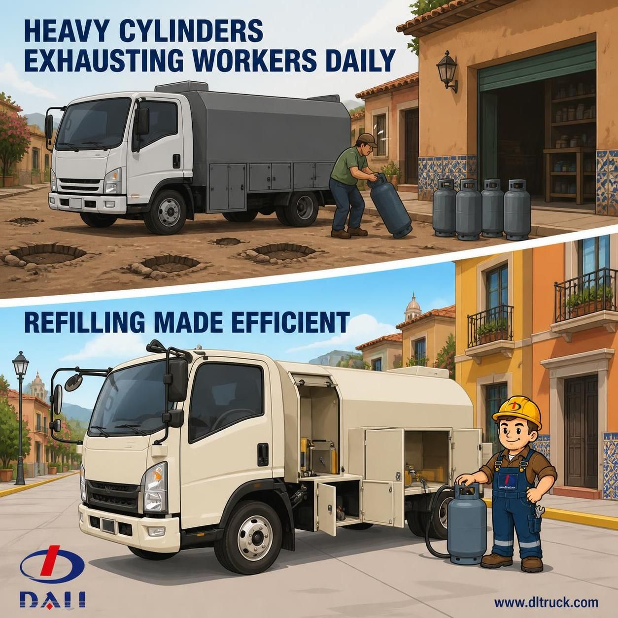 5000L LPG Cylinder Refilling Truck | Chengli Factory - pain point 1 ad image
