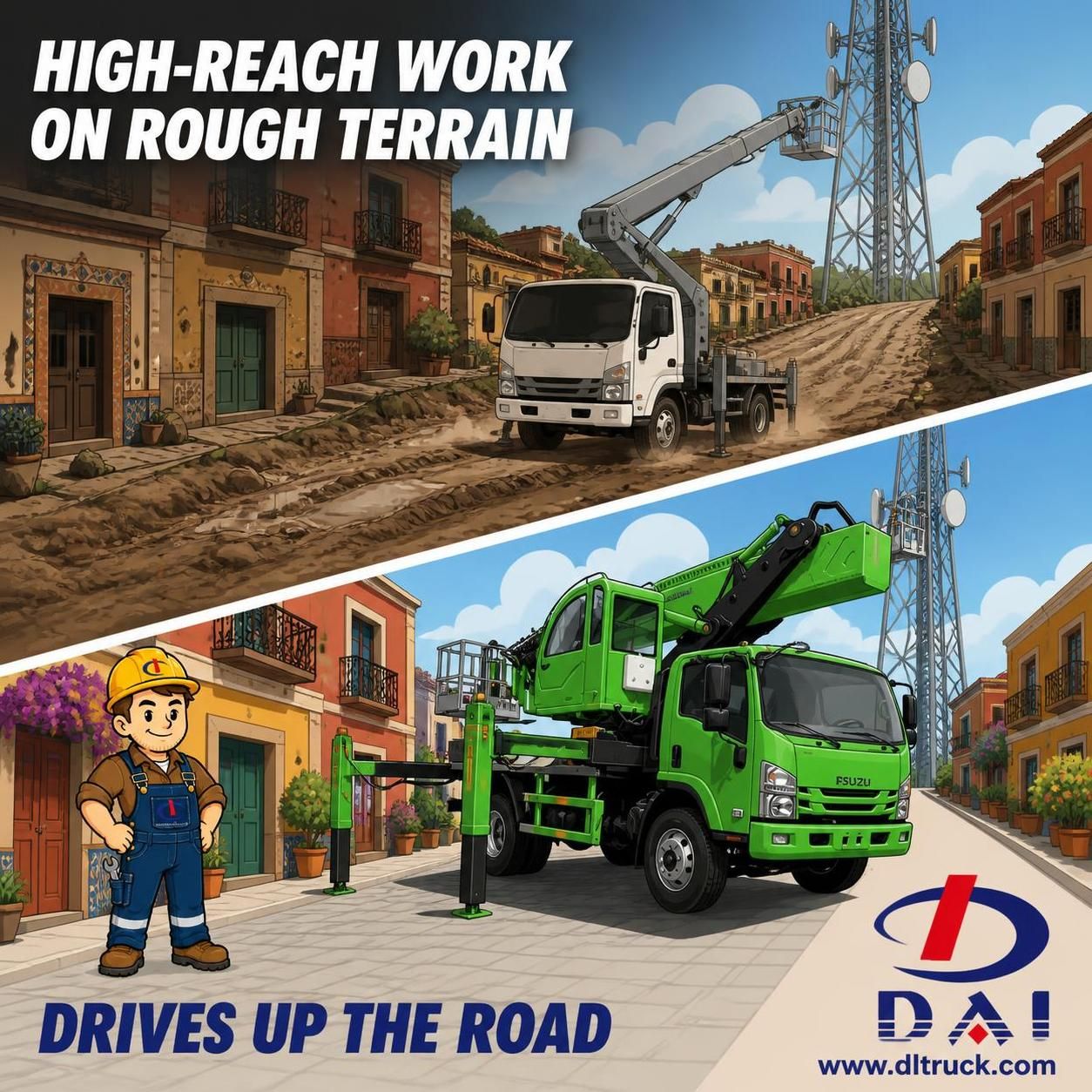 China ISUZU 33m AWD Aerial Platform Truck - Factory Good Price CHENGLI - pain point 1 ad image