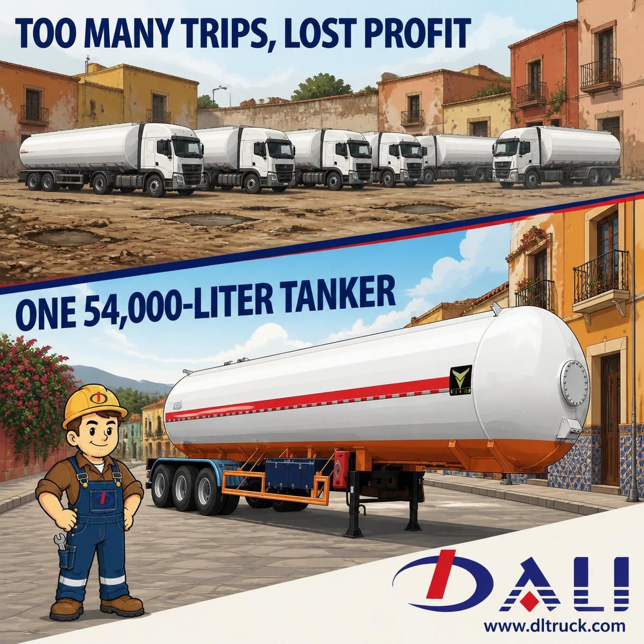 China Vietnam 3 Axle 54M3 54000Liters LPG Gas Transport Tanker Semi Trailer - Good Price - Chengli - pain point 1 ad image