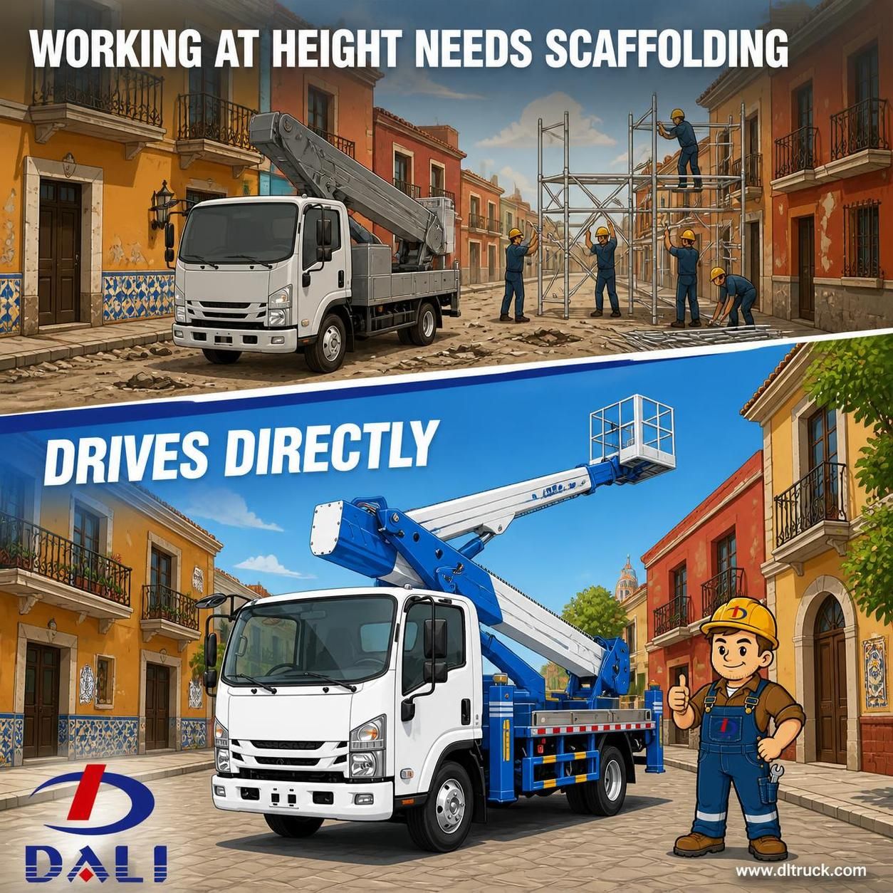 China Isuzu KV100 30m Insulation Type Telescopic Aerial Platform Truck | CHENGLI - pain point 1 ad image