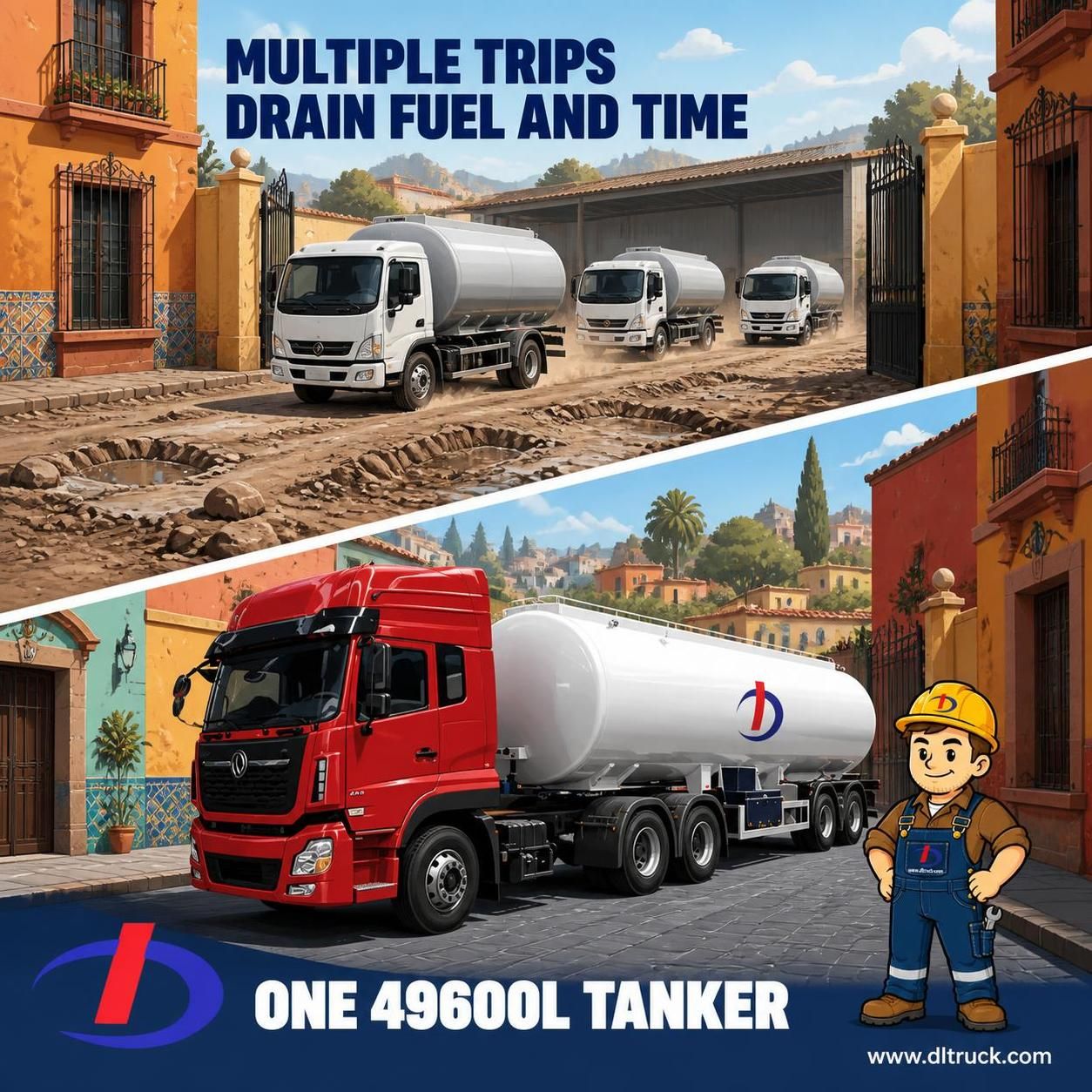China 49600L 25MT Propane Gas Tanker Trailer Manufacturers, Suppliers, Factory - Good Price - Chengli - pain point 1 ad image