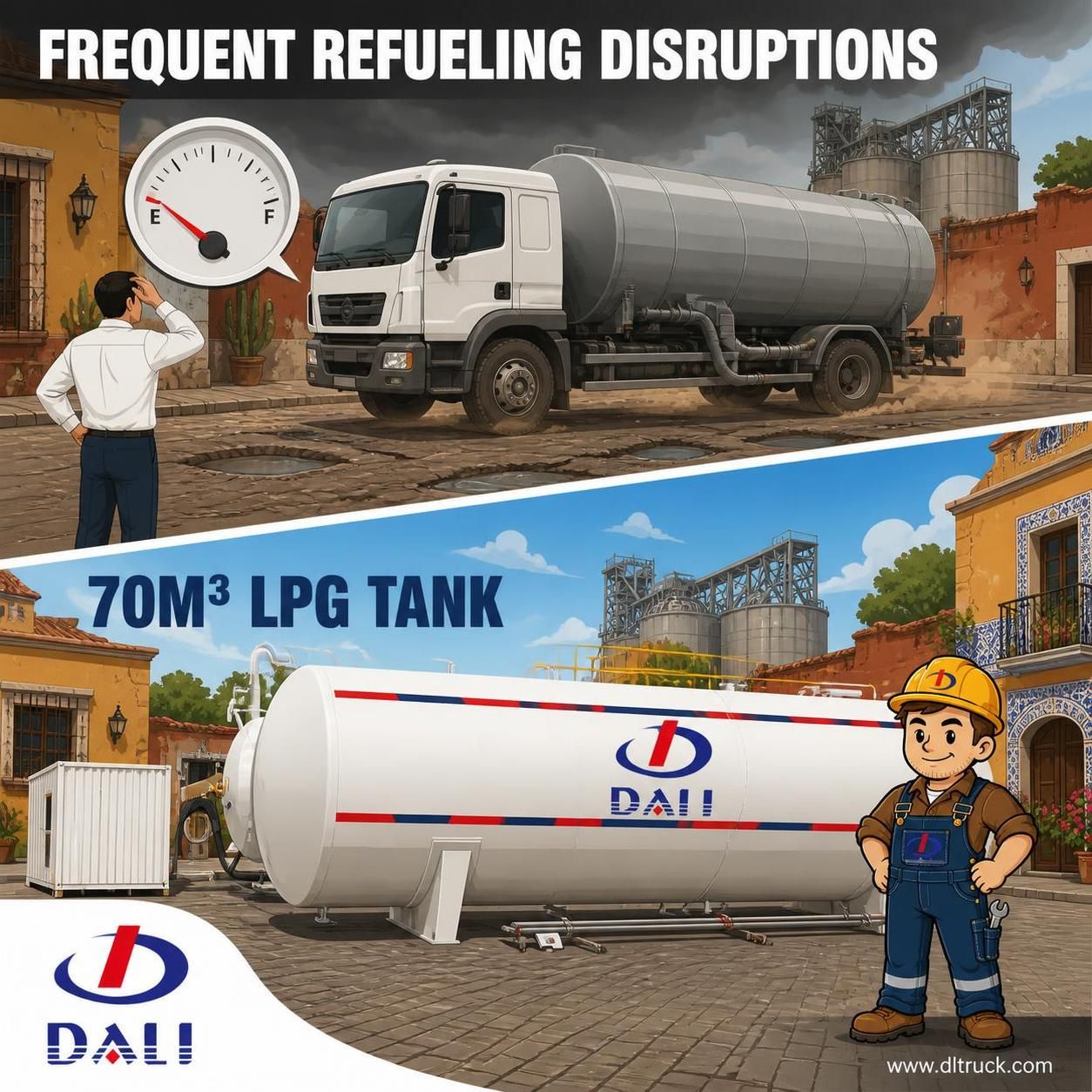 70m³ LPG Storage Tank | 27930kg Filling Weight - Chengli Factory - pain point 1 ad image