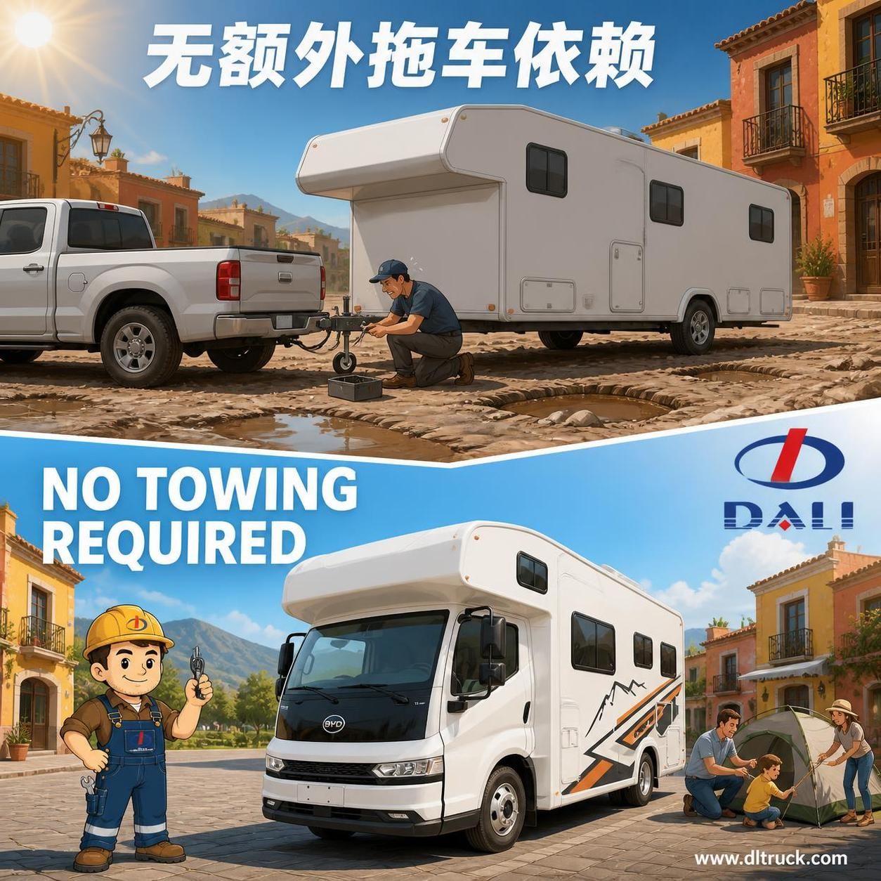 Plug-in Hybrid Motorhome RV on BYD Chassis - pain point 1 ad image
