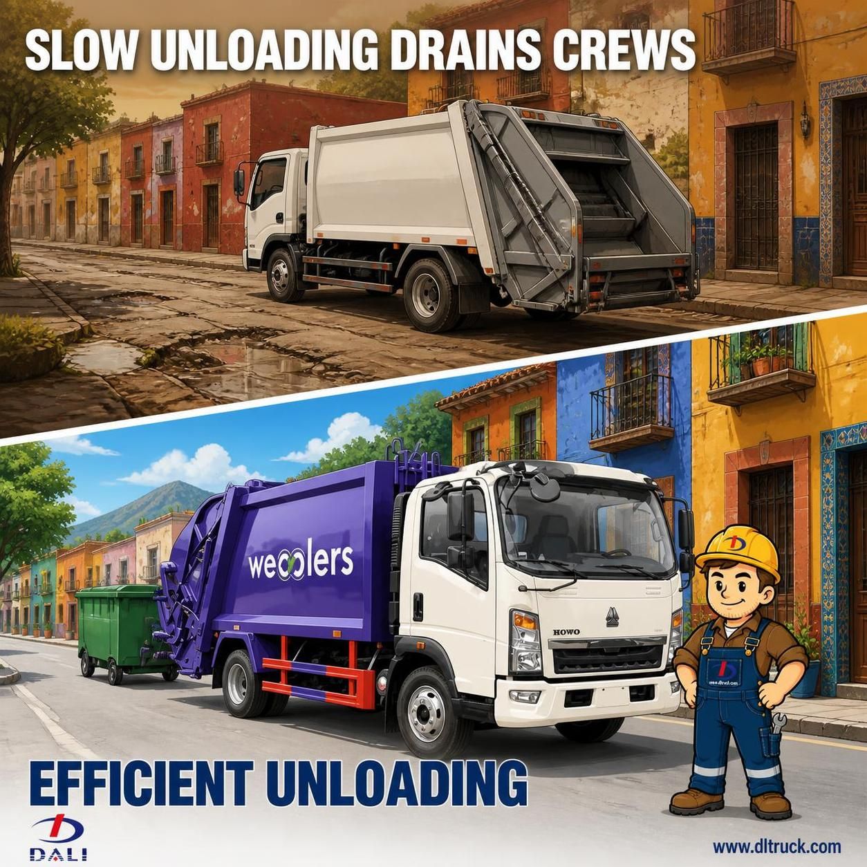 China Sinotruk Howo 4ton 6CBM Compressed Garbage Truck - Factory Good Price Chengli - pain point 1 ad image