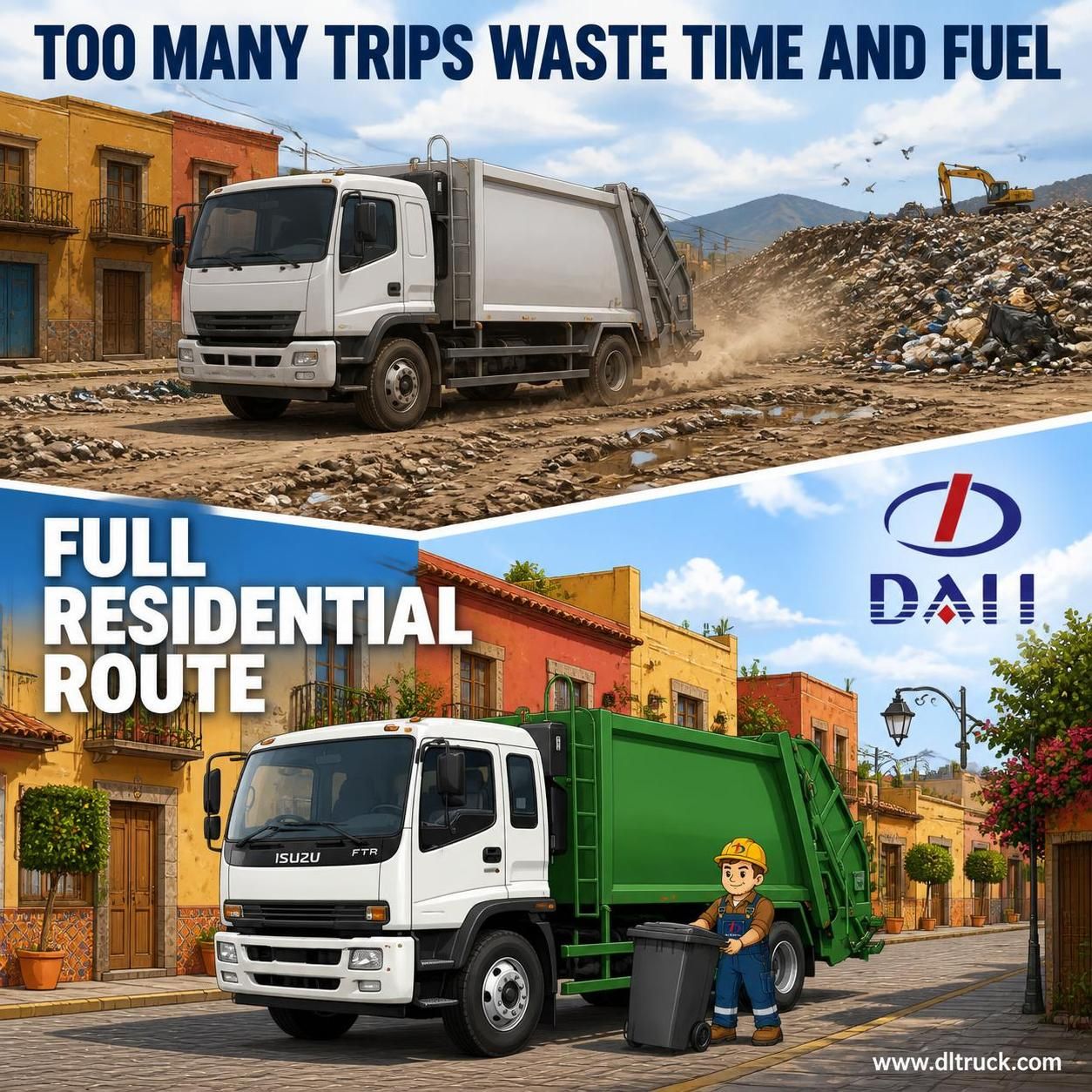 ISUZU FTR 12CBM Compactor Garbage Truck - Factory Good Price Chengli - pain point 1 ad image