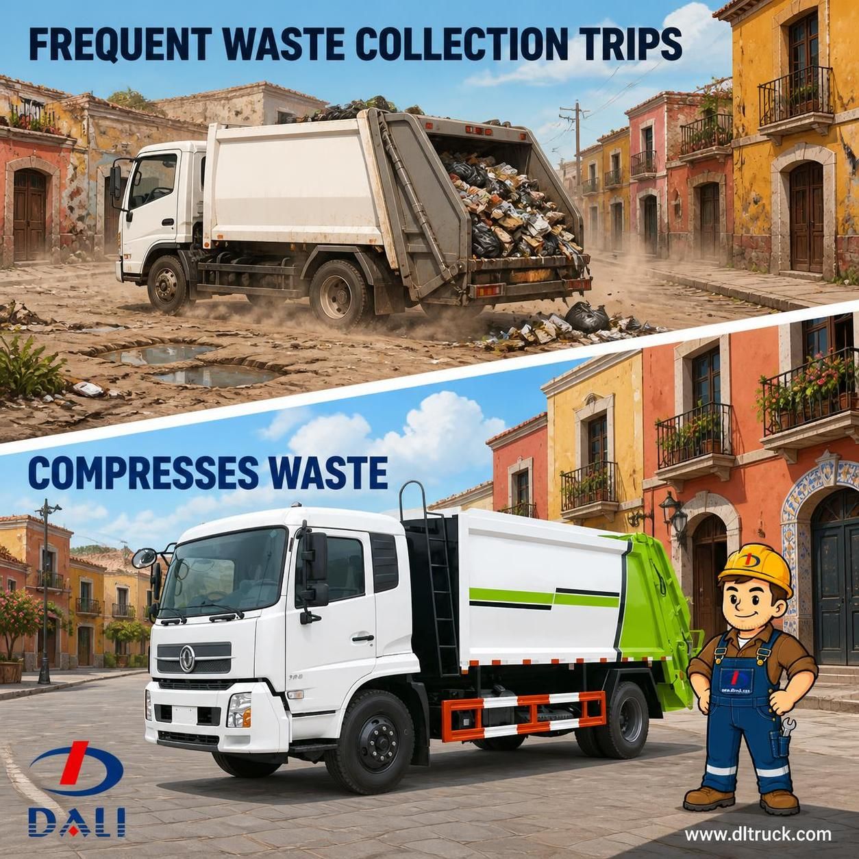 10tons Compactor Garbage Truck - Factory Good Price Chengli - pain point 1 ad image