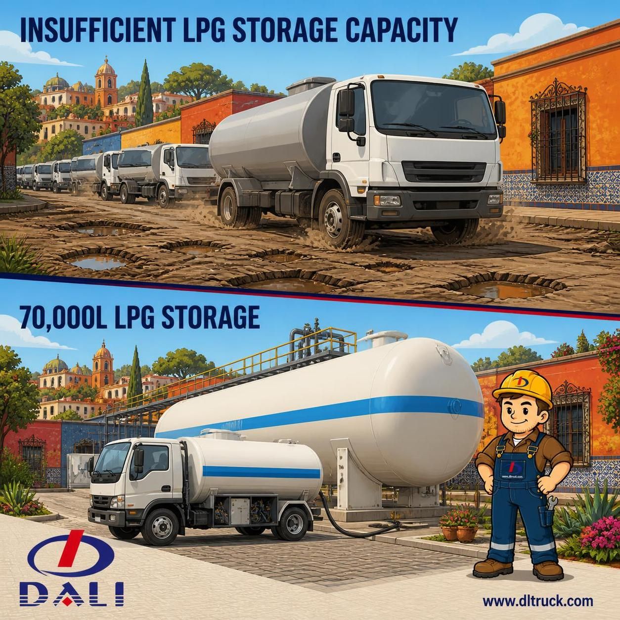 China 35Tons LPG Storage Tank 70,000L Liquid Petroleum Gas Filling Plant Tank - Chengli - pain point 1 ad image