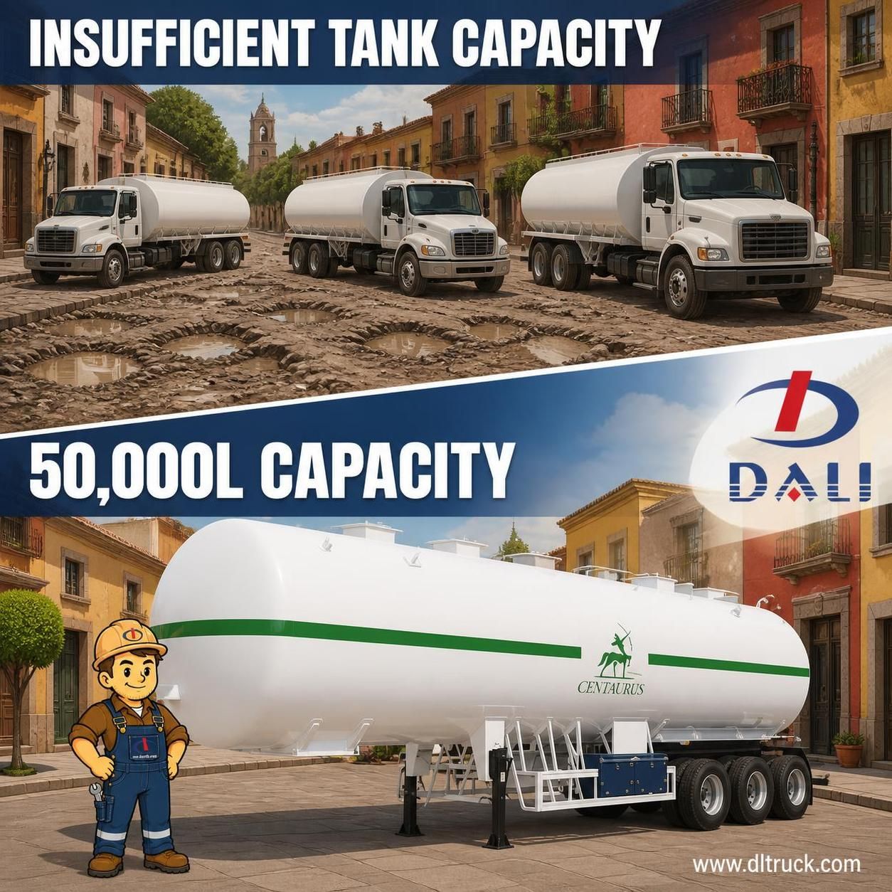 50000L 20Ton Propane Gas Transport Tank Semi Trailer - Factory Good Price Chengli - pain point 1 ad image