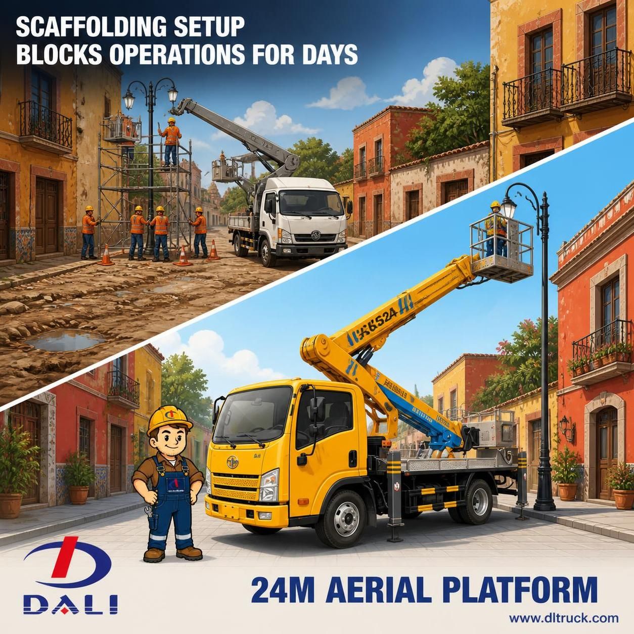 Factory Good Price Chengli China FAW Tiger VR 24 Meters Aerial Platform Truck - pain point 1 ad image