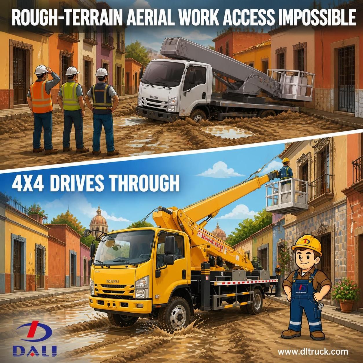 China ISUZU 4X4 38m Telescopic Boom Lift Truck - Chengli Factory Direct - pain point 1 ad image