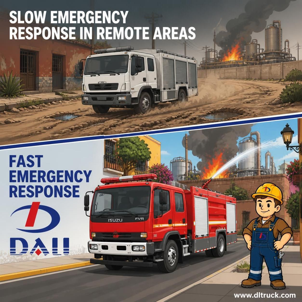 ISUZU FVR 8000L Water Fire Fighting Truck | Chengli Factory Direct - pain point 1 ad image