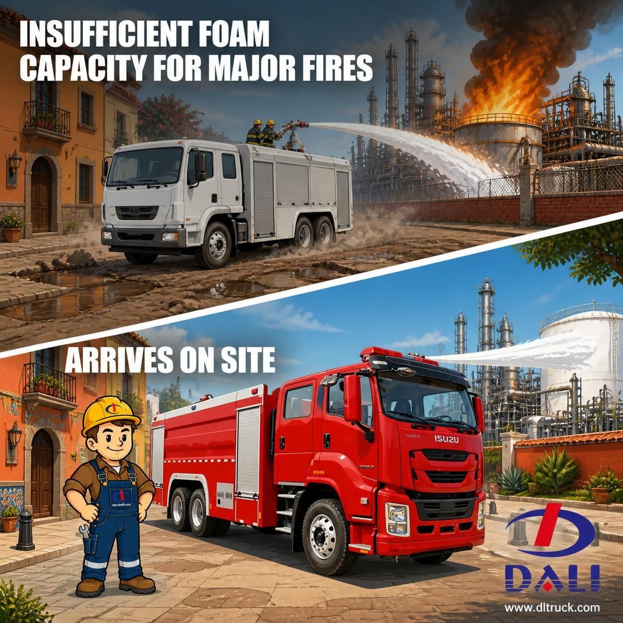 ISUZU GIGA 15CBM Foam Fire Truck | Factory Good Price from CHENGLI - pain point 1 ad image