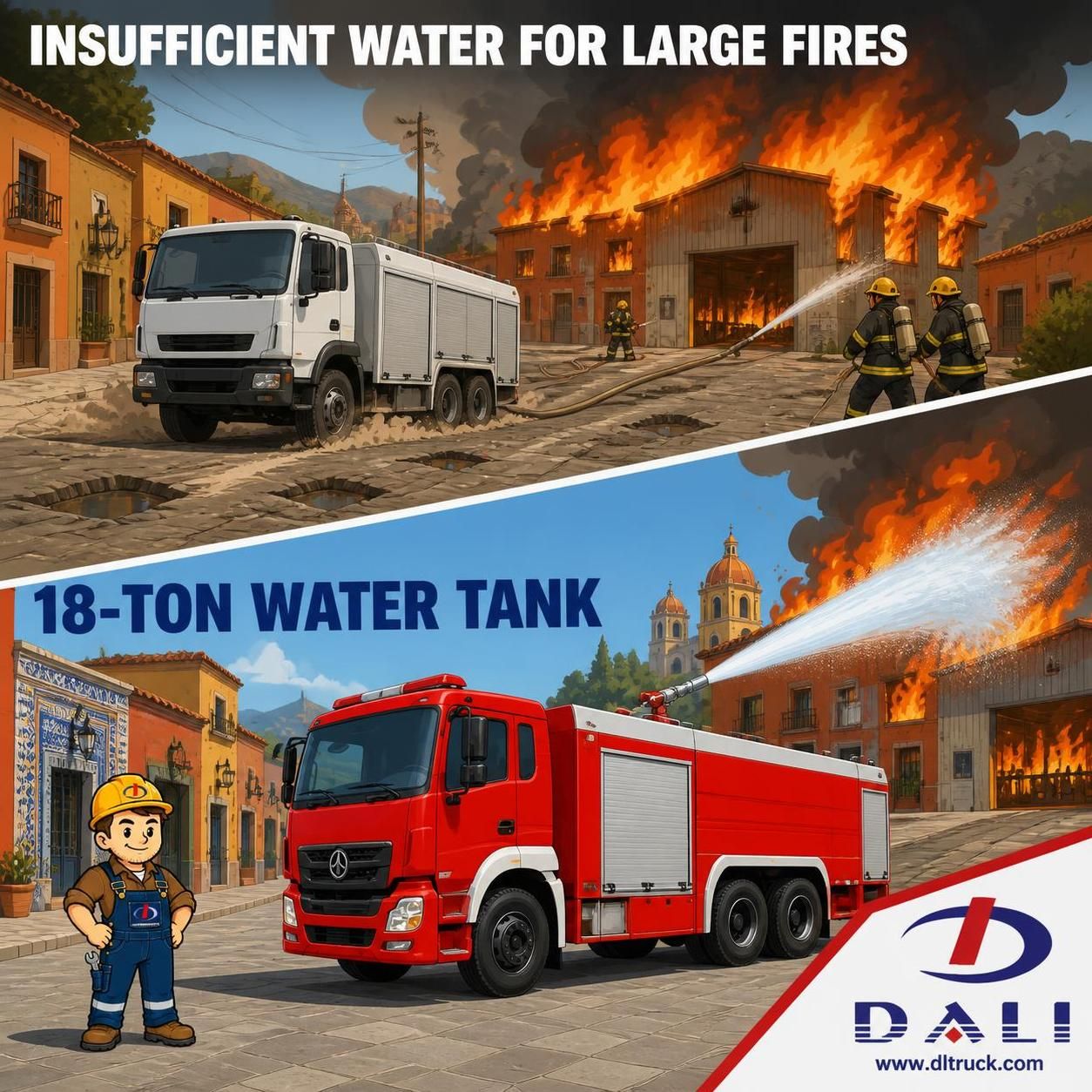 18 Ton Water Tank Fire Truck - Factory Good Price Chengli - pain point 1 ad image