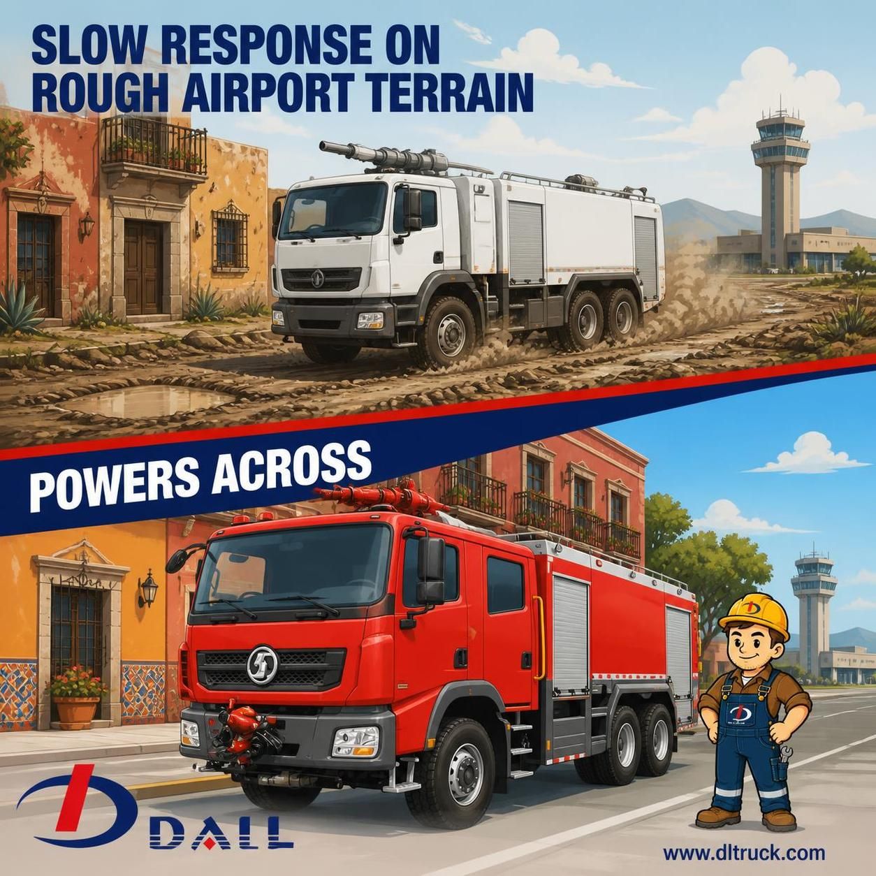 Shacman 6X6 550HP Airport Fire Truck - Factory Good Price Chengli - pain point 1 ad image